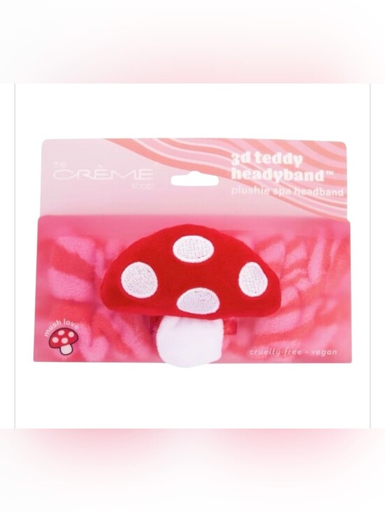 The Creme Shop Other - The Crème Shop Red Mushroom Plush Headband